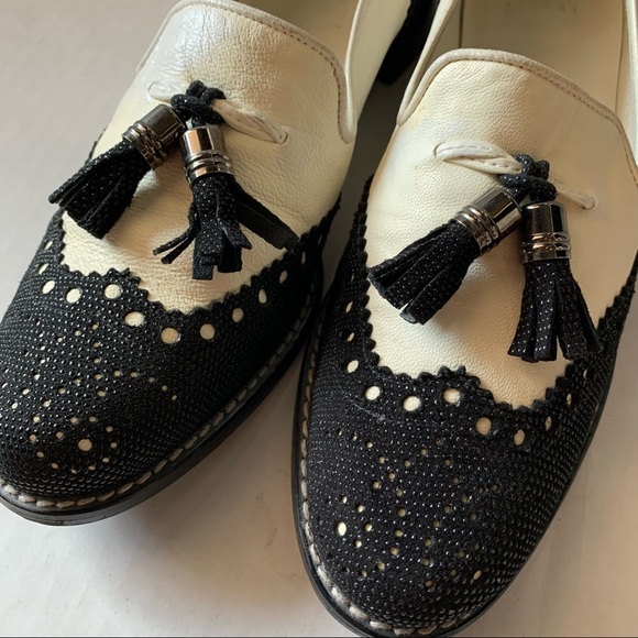 STUART WEITZMAN Wingtip Tassel Loafers Sz 5.5M - Picture 9 of 10